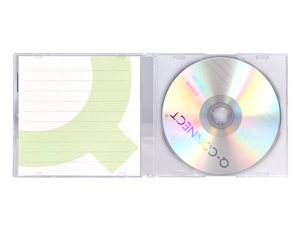 CD-R Q-CONNECT 700MB 80MIN BOTIER SLIM 10 UN