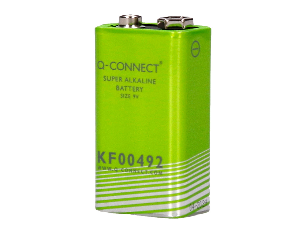 PILE Q-CONNECT CONOMIQUE CAPACIT 9V I.C.E. 6LR61 TAILLE 9 V BLISTER 1 UNIT
