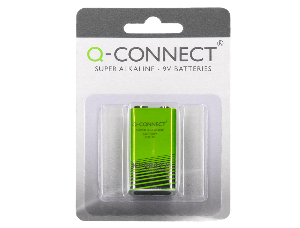 PILE Q-CONNECT CONOMIQUE CAPACIT 9V I.C.E. 6LR61 TAILLE 9 V BLISTER 1 UNIT