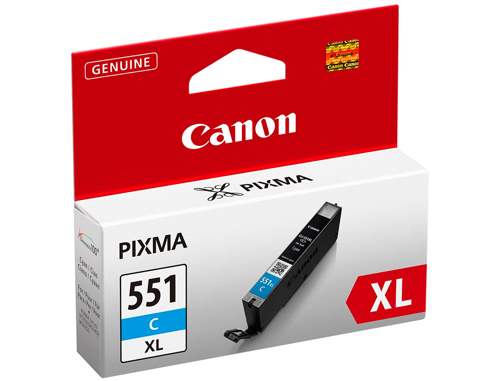 CARTOUCHE CANON JET D'ENCRE 6444 B001-CLI551CXL COULEUR CYAN HAUTE CAPACIT 715P