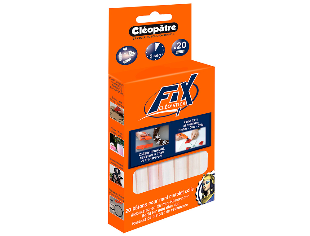 RECHARGE PISTOLET  COLLE CLOPTRE PACK 20 UNITS