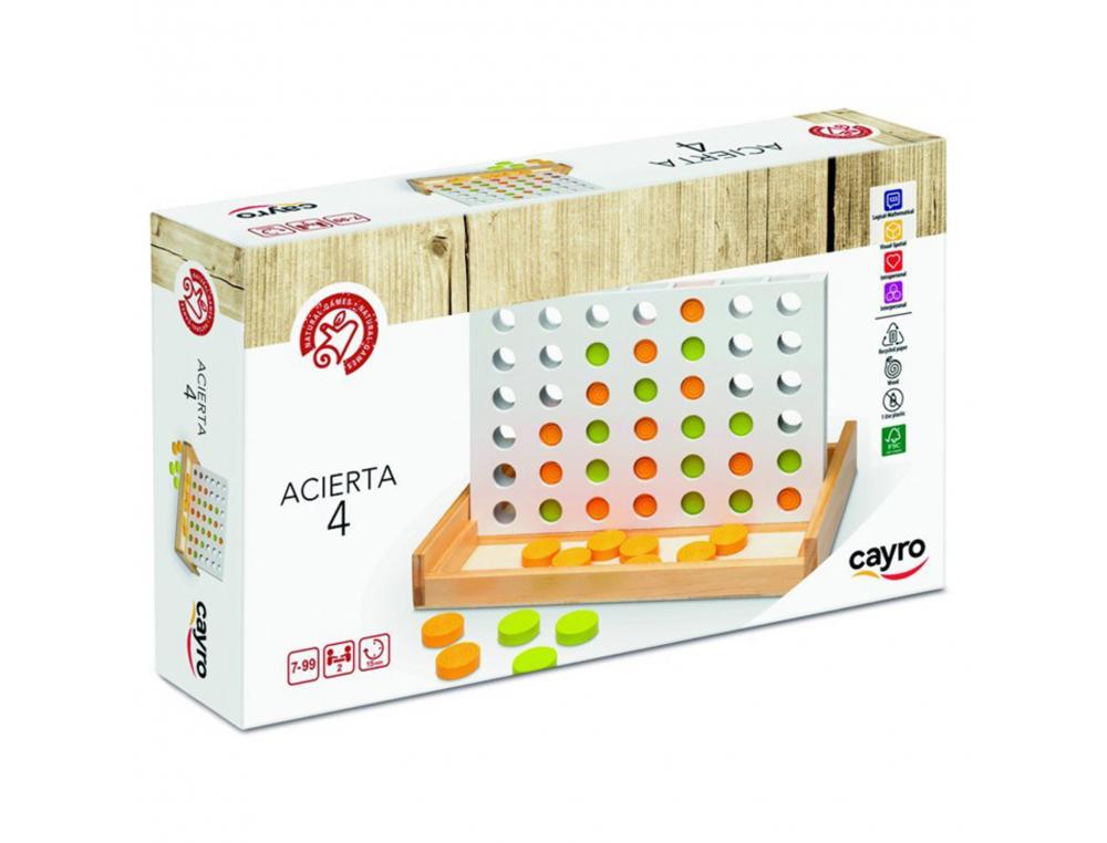 JEU QUATRE EN LIGNE BOIS 42 PIONS