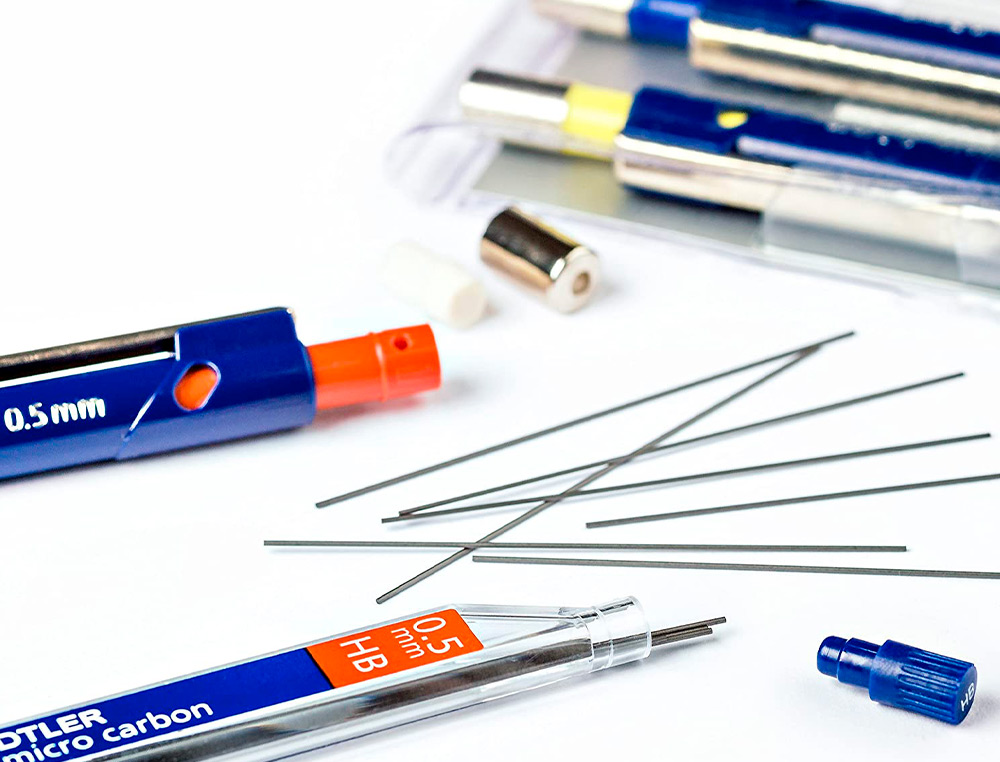 MINE GRAPHITE STAEDTLER MARS MICRO 0.5MM HB CARBON PAPIER STANDARD DESSIN TOUS PORTEMINES TUI 12 UNITS