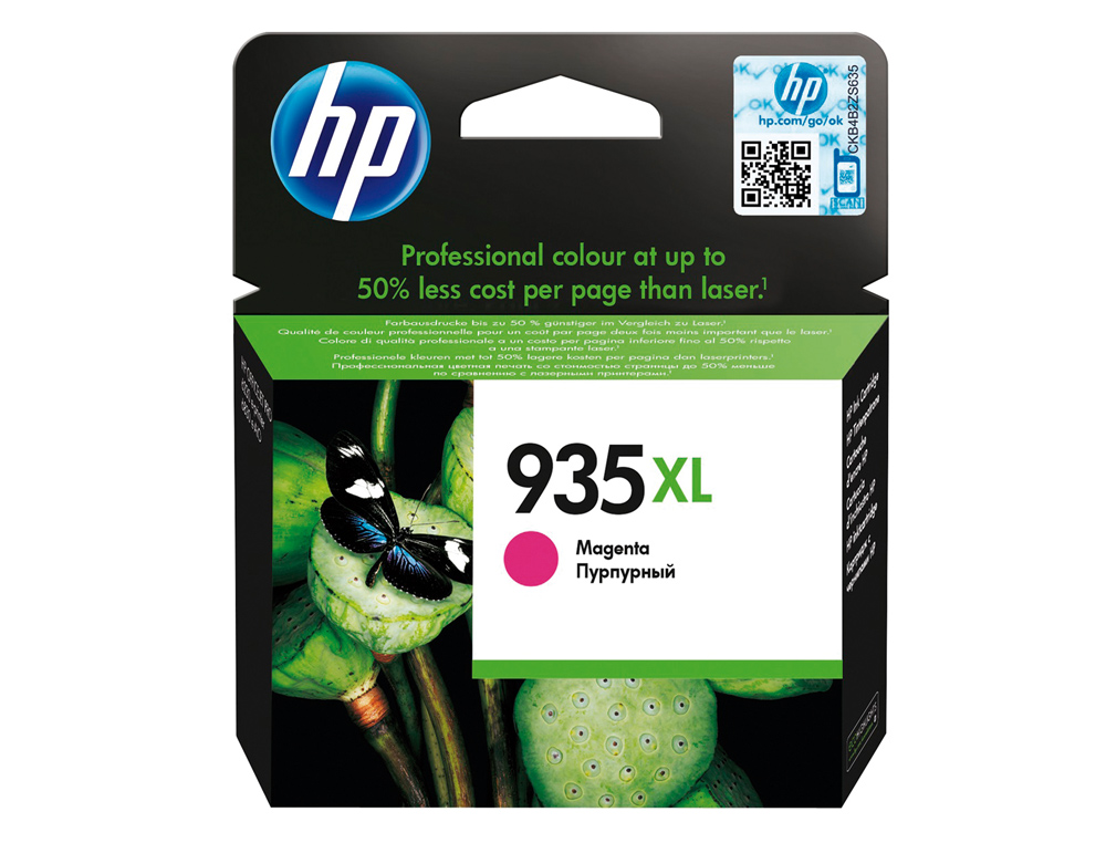 CARTOUCHE HP N.935XL JET D'ENCRE C2P25AE COULEUR MAGENTA HAUTE CAPACITÉ 825P