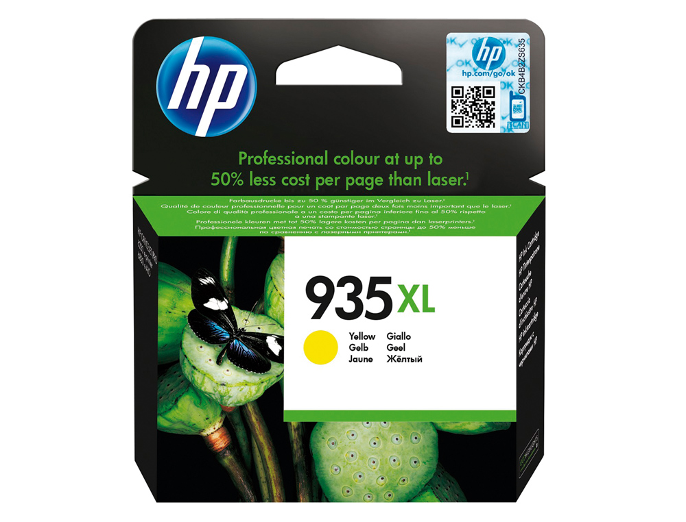 CARTOUCHE HP N.935XL JET D'ENCRE C2P26AE COULEUR JAUNE HAUTE CAPACITÉ 825P