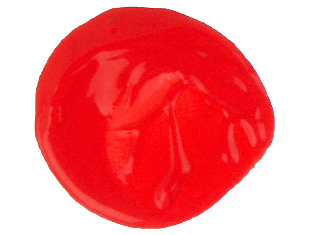 GOUACHE SCOLAIRE LIDERPAPEL LIQUIDE LAVABLE FERMETURE SCURIT BRILLANTE COLORIS ROUGE FLACON 500ML