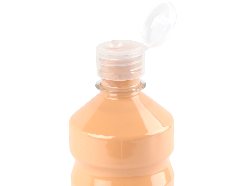 GOUACHE SCOLAIRE LIDERPAPEL LIQUIDE LAVABLE FERMETURE SÉCURITÉ BRILLANTE COLORIS CHAIR FLACON 500ML