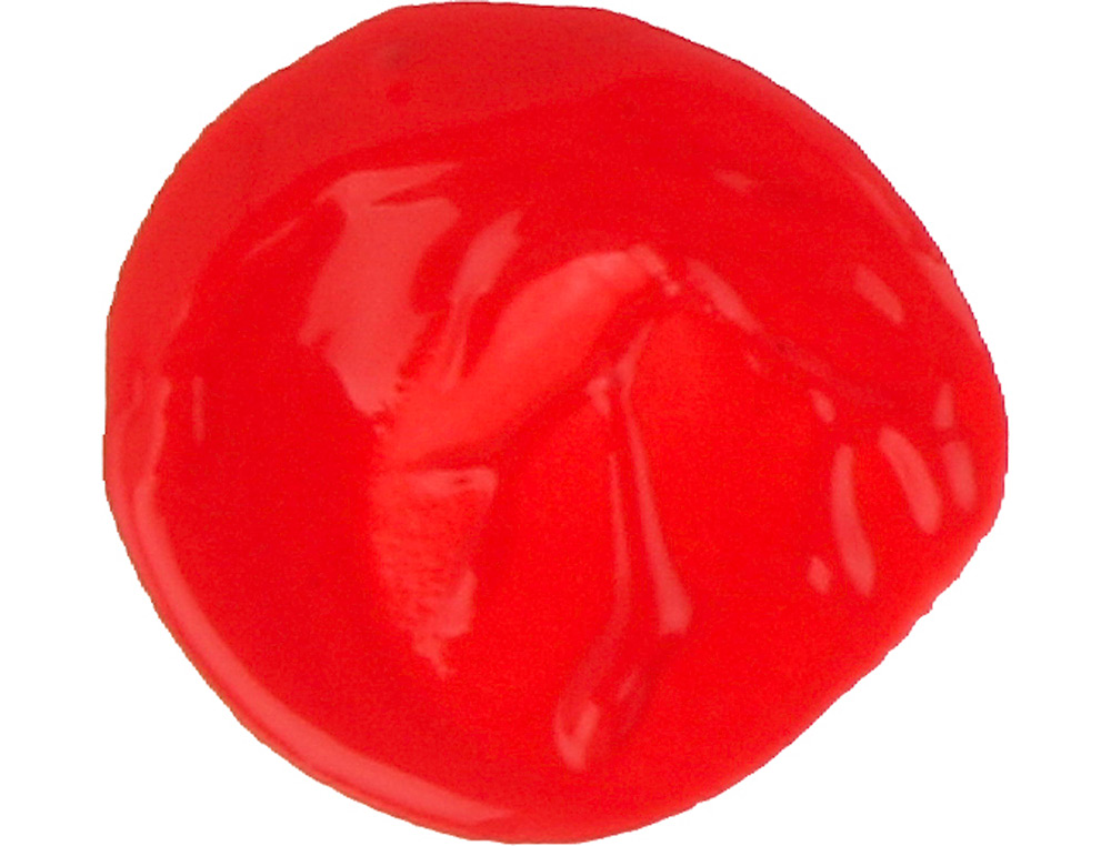 GOUACHE SCOLAIRE LIDERPAPEL LIQUIDE LAVABLE FERMETURE SCURIT BRILLANTE COLORIS ROUGE FLACON 1000ML