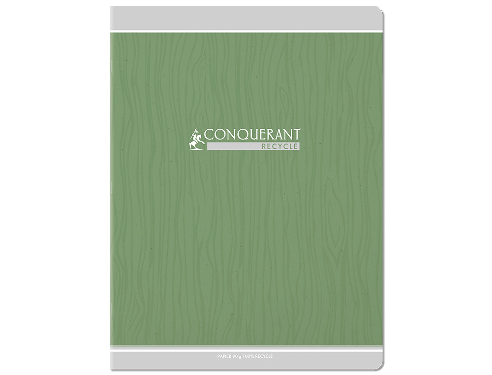 CAHIER CONQUERANT CLASSIQUE AGRAFE 240X320 48 PAGES 90G   SEYES RECYCLE