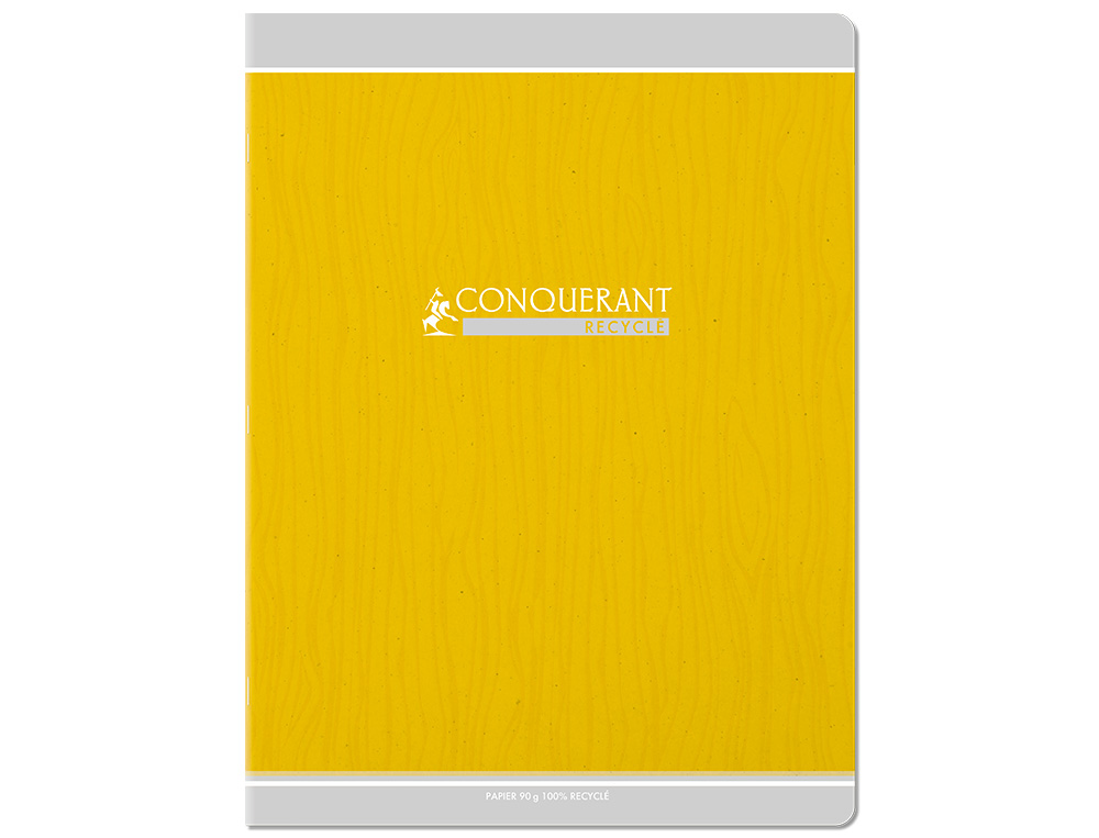 CAHIER CONQUERANT CLASSIQUE AGRAFE 240X320 48 PAGES 90G   SEYES RECYCLE