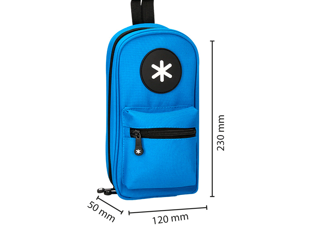 TROUSSE OVALE ANTARTIK AVEC 4 COMPARTIMENTS 230 X 50 X 120 MM BLEU