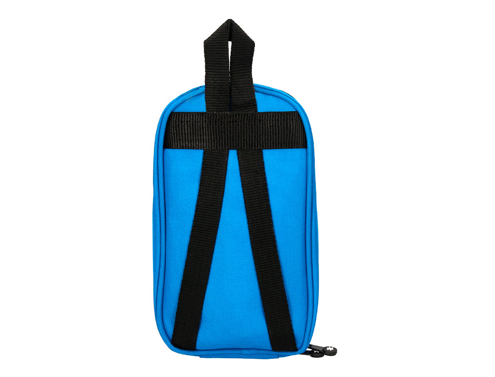 TROUSSE OVALE ANTARTIK AVEC 4 COMPARTIMENTS 230 X 50 X 120 MM BLEU