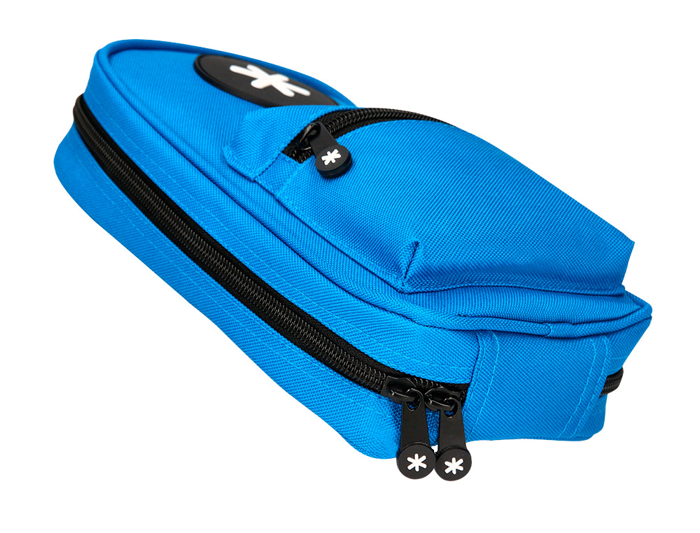 TROUSSE OVALE ANTARTIK AVEC 4 COMPARTIMENTS 230 X 50 X 120 MM BLEU