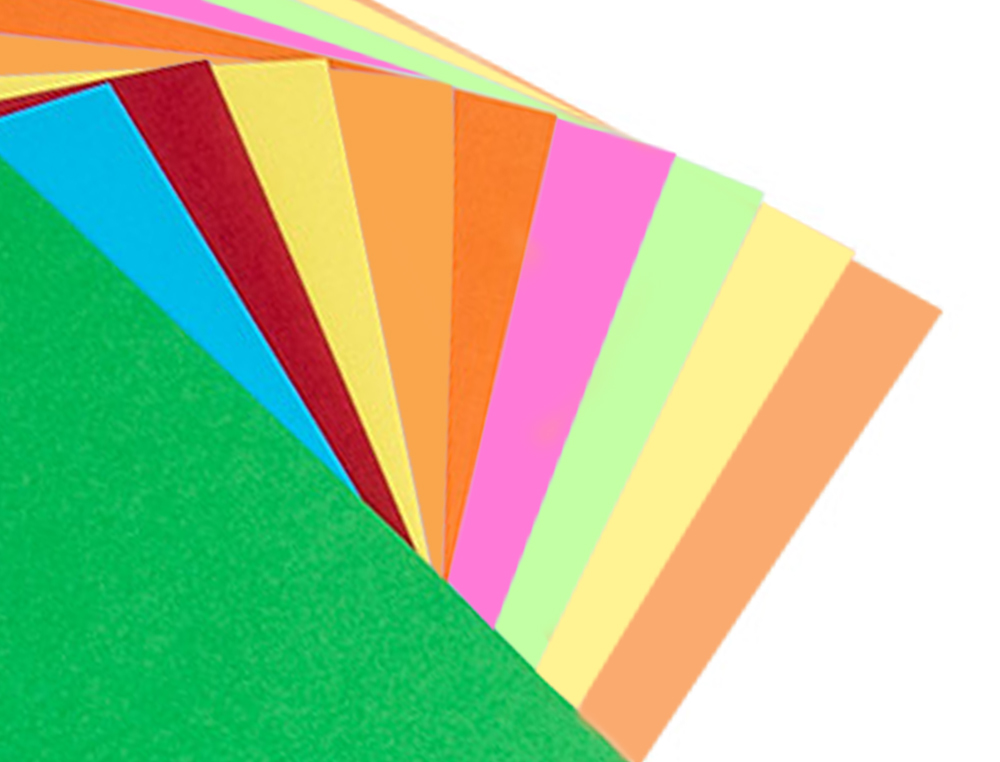 BLOC PAPIER DESSIN LIDERPAPEL 240X315MM 180G/M2 10F 5 COLORIS NEON + 5 COLORIS INTENSES ASSORTIS