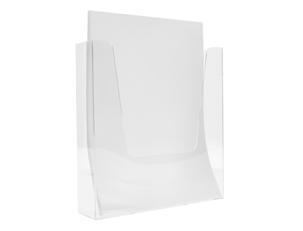 PORTE-VISUELS Q-CONNECT MURAL PLEXIGLAS TRANSPARENT FORMAT  A4 225X50X244 MM