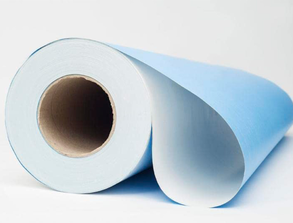 ROULEAU RIPLAST PAPIER A PEINDRE RESISTANT HUMIDITE CERTIFIEFSC 1 FACE BLANCHE/1 FACE BLEU50X1M 120GR