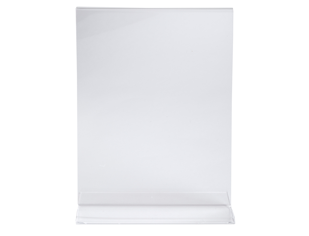 PORTE-VISUEL EXACOMPTA ACRYLIQUE DROIT VERTICAL A4   COLORIS CRISTAL