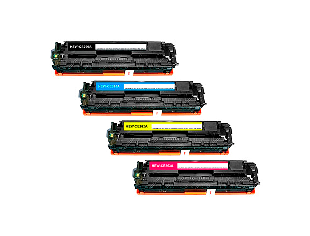 TONER CLOVER COMPATIBLE HP COLOR LASERJET M451 COULEUR CYAN MAGENTA JAUNE NOIR MULTIPACK 4 UNITS