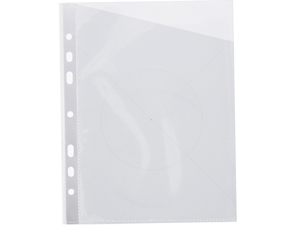 POCHETTE COIN Q-CONNECT PVC TRANSPARENT 9/100E 290X195MM PERFORE 4 TROUS BOTE 100 UNITS