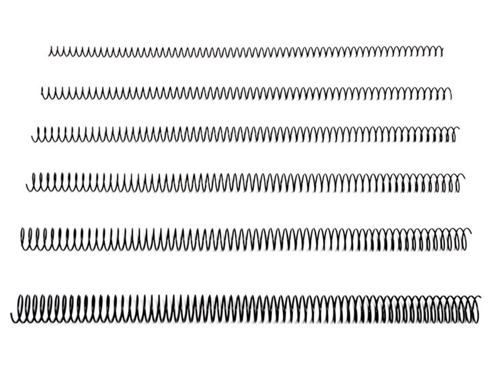 SPIRALE Q-CONNECT MTALLIQUE RELIEUR PAS 4:1 200F CALIBRE 1.2MM DIAMTRE 24MM COLORIS NOIR BOTE 100 UNITS