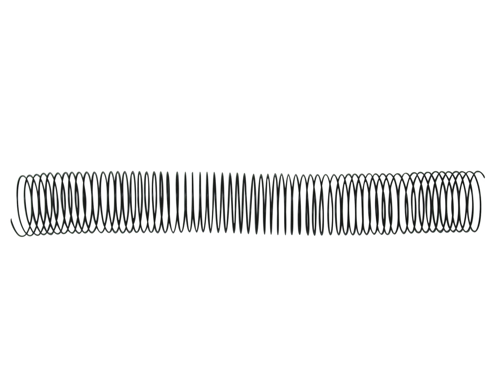 SPIRALE Q-CONNECT MTALLIQUE RELIEUR PAS 5:1 240F CALIBRE 1.2MM DIAMTRE 28MM COLORIS NOIR BOTE 50 UNITS