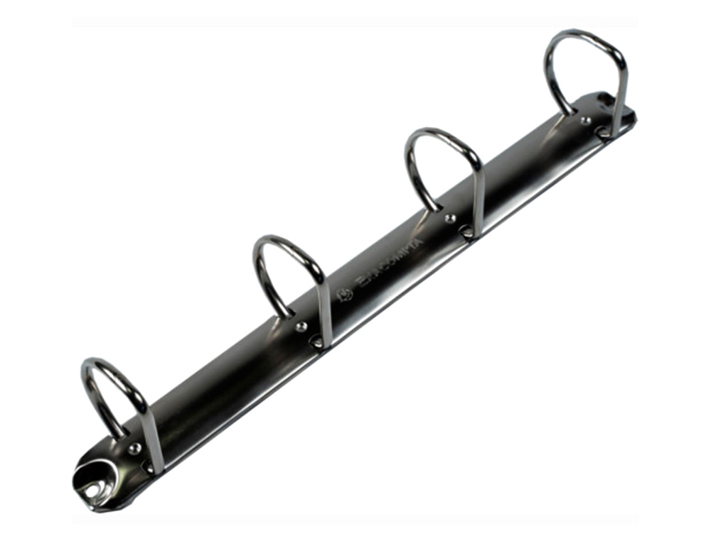 CLASSEUR EXACOMPTA KREACOVER 4 ANNEAUX 40MM A4+ CARTON RECOUVERT POLYPROPYLNE DOS 64MM PERSONNALISABLE BLANC