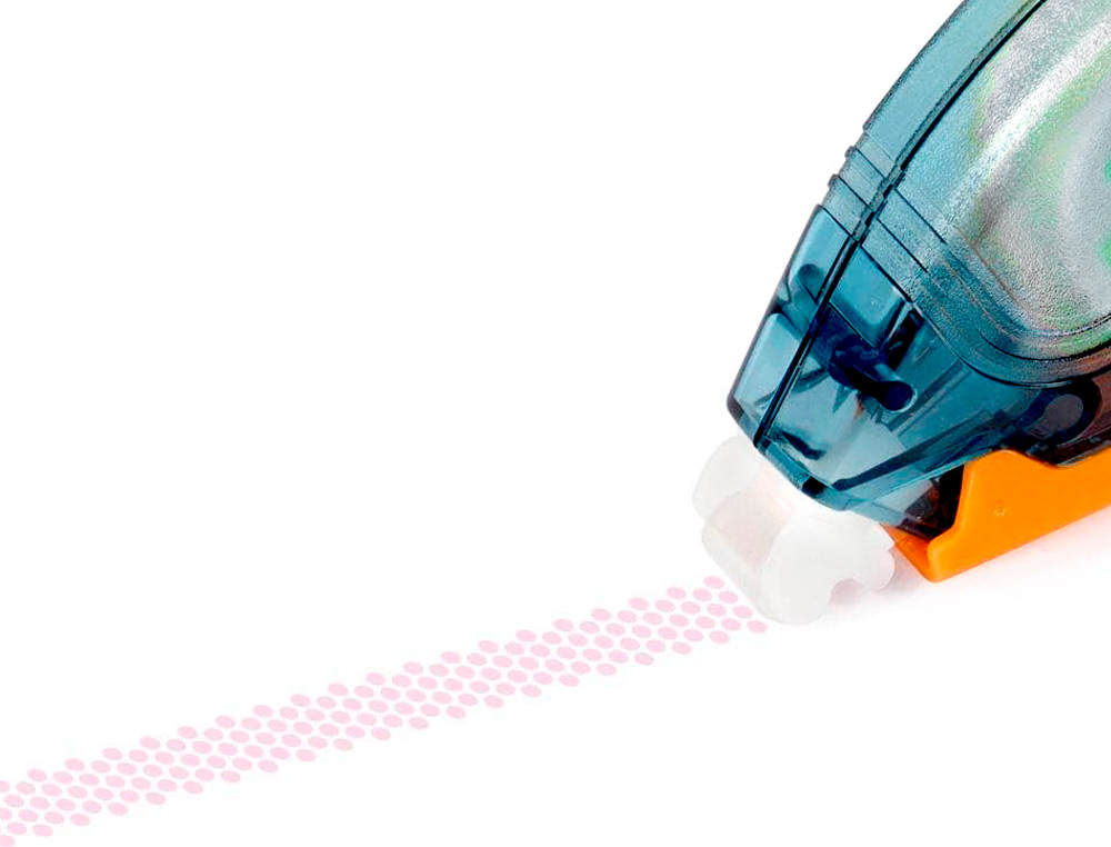 COLLE Q-CONNECT ROLLER CO PERMANENT COLORIS BLEU TRANSPARENT 6.5MMX8.5M