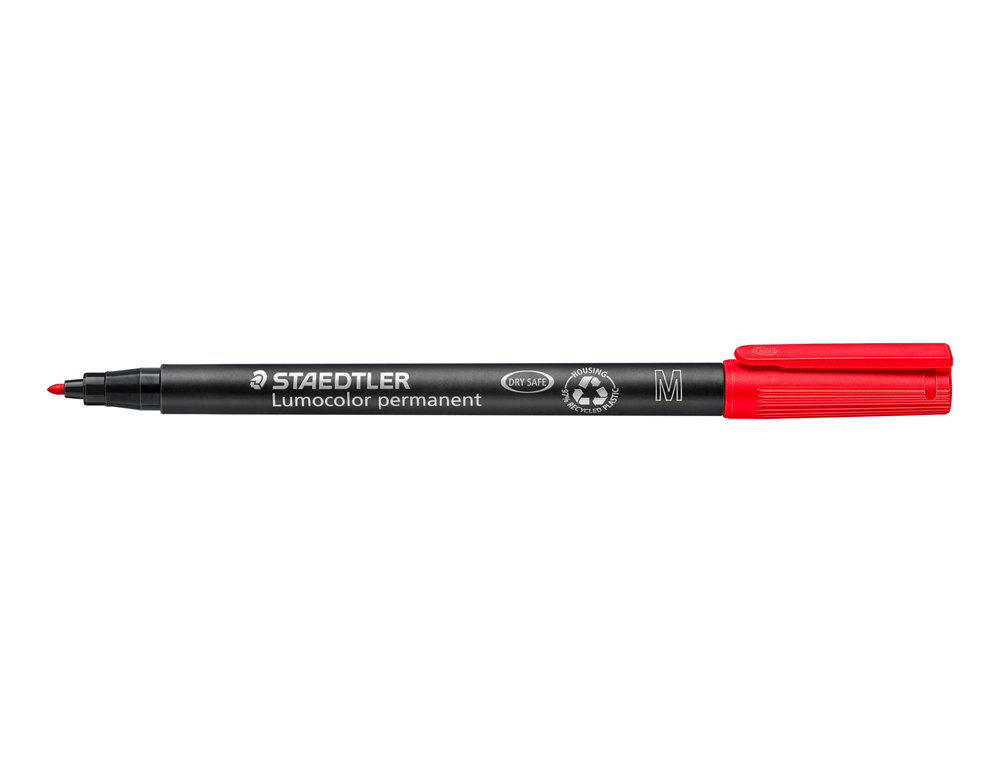STYLO-FEUTRE STAEDTLER LUMOCOLOR PERMANENT POINTE MOYENNE MULTI-SUPPORTS SCHAGE IMMDIAT RSISTANT EAU COLORIS ROUGE