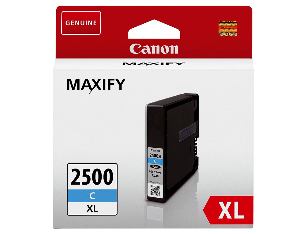 CARTOUCHE CANON JET D'ENCRE PGI-2500 XL COULEUR CYAN 1500P