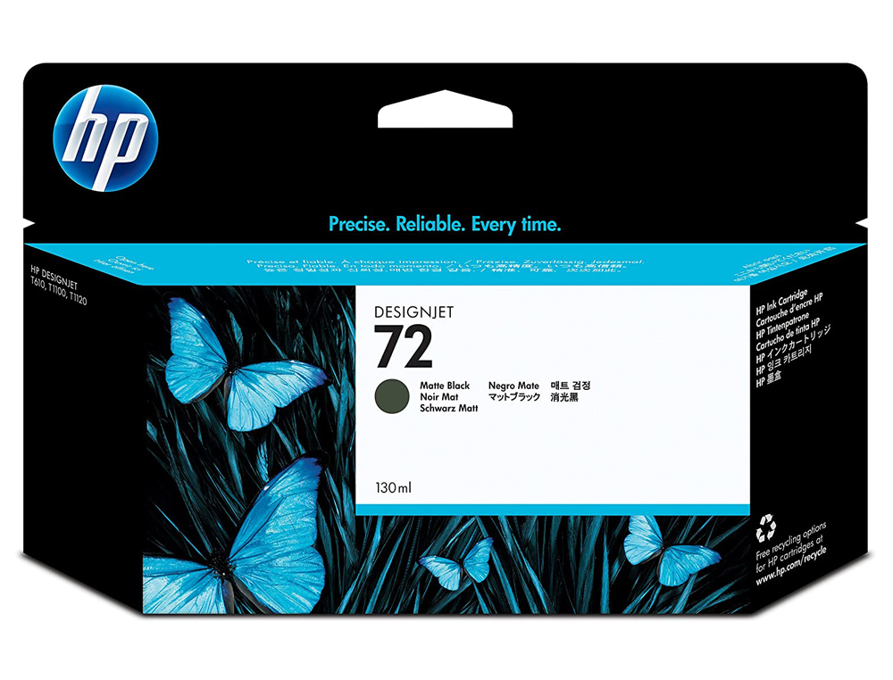 CARTOUCHE HP 72 POUR DESIGNJET T610/1100 COULEUR NOIR 2400P