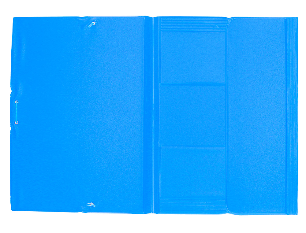 CHEMISE LIDERPAPEL CARTON REMBORD DOS FLEXIBLE A4+ 320X240MM 3 RABATS LASTIQUE COLORIS BLEU CIEL