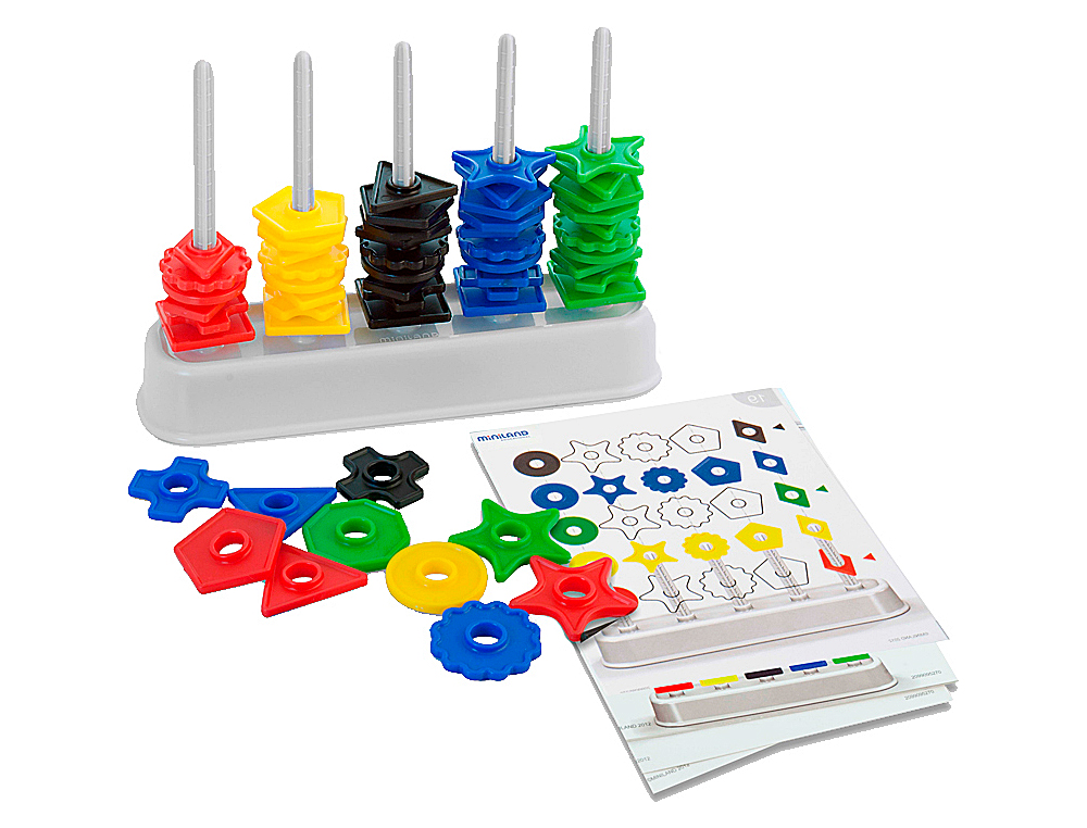 ABAQUE MINILAND DE 100 PICES FORMES ASSORTIES 210MM