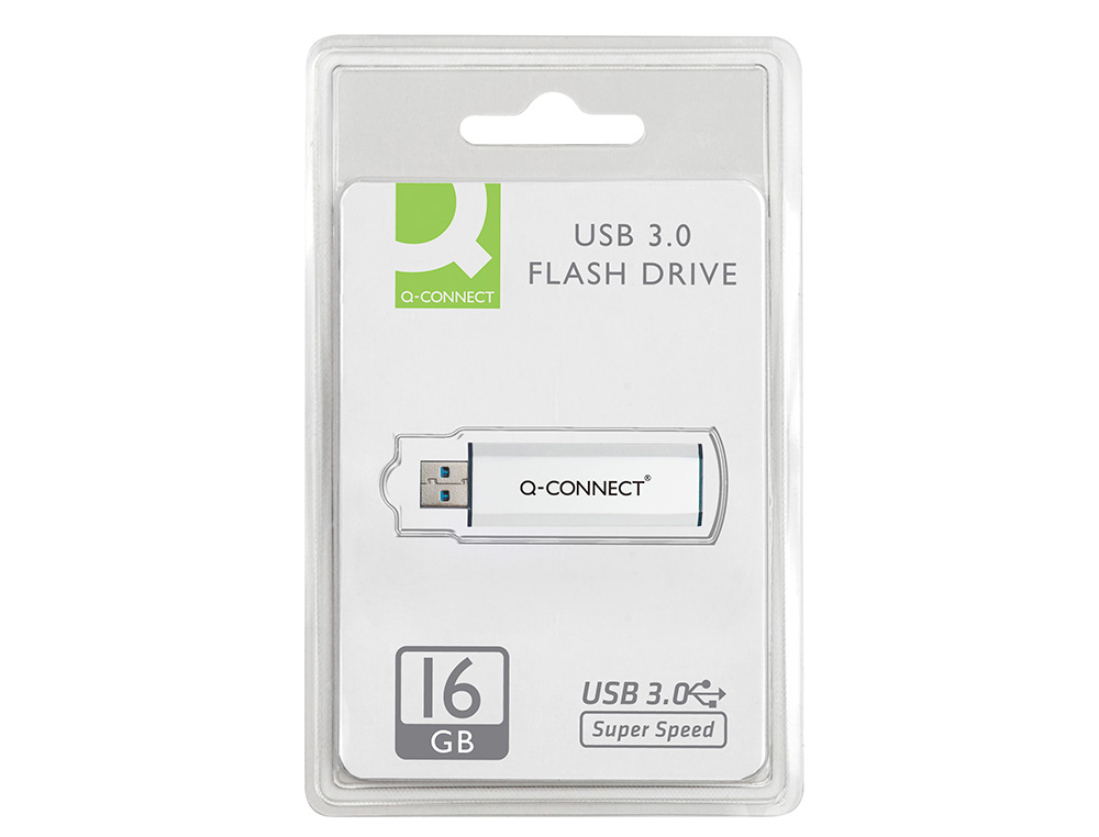 CL USB Q-CONNECT 3.0 16GB LECTURE175MB/S CRITURE 60MB/S    RTRACTABLE INTERFACE SUPERSPEED 3.0 COMPATIBLE USB 2.0
