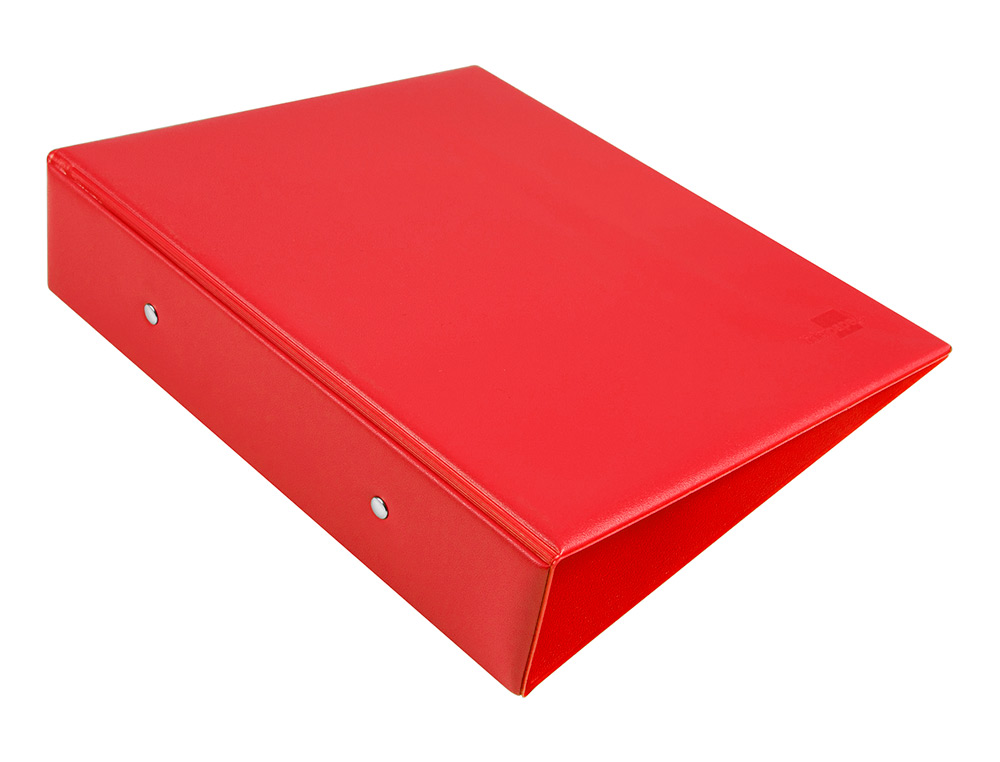 CLASSEUR LIDERPAPEL 2 ANNEAUX RONDS 40MM A5 CARTON REMBORDÉ PVC COLORIS ORANGE
