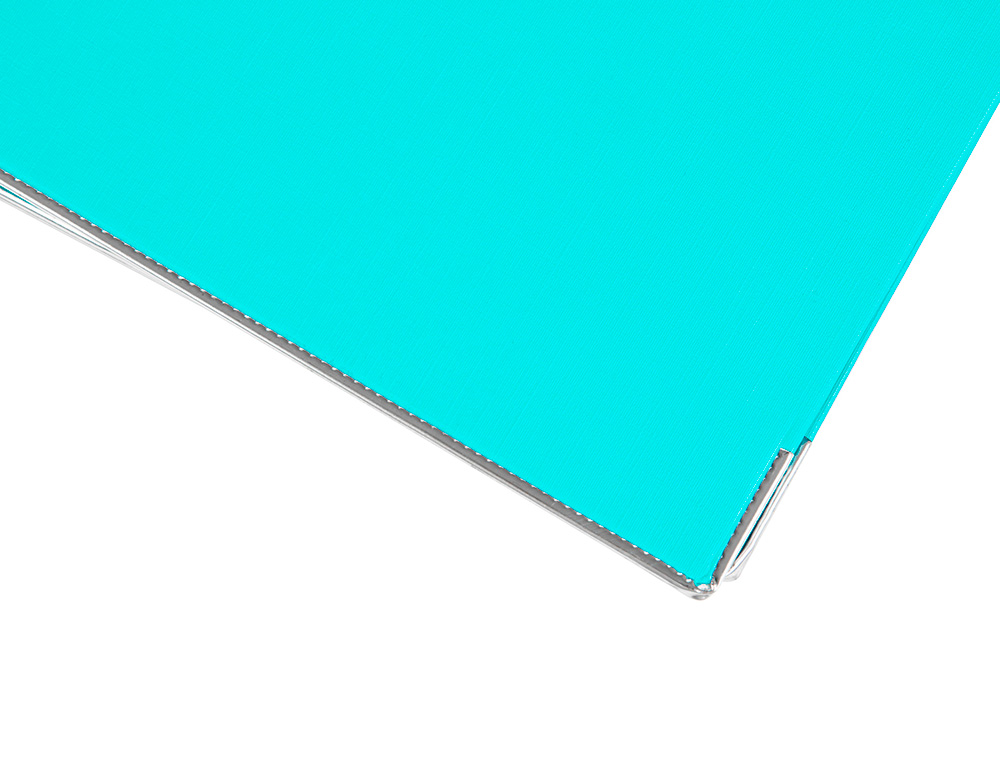 CLASSEUR LEVIER LIDERPAPEL A4 DOCUMENTA CARTON REMBORD 1,9MM DOS 75MM RADO MTALLIQUE COLORIS VERT CLAIR