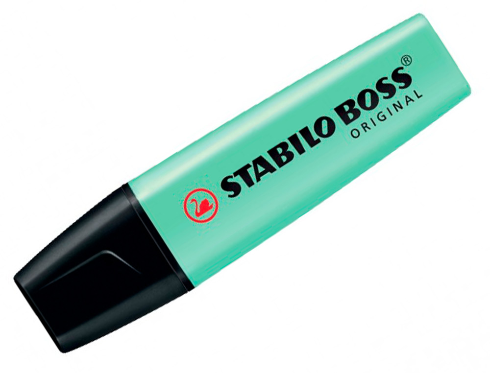 SURLIGNEUR STABILO BOSS PASTEL TRAC 2/5MM POINTE BISEAUTE ENCRE UNIVERSELLE BASE EAU RSISTANTE LUMIRE MENTHE  L'EAU