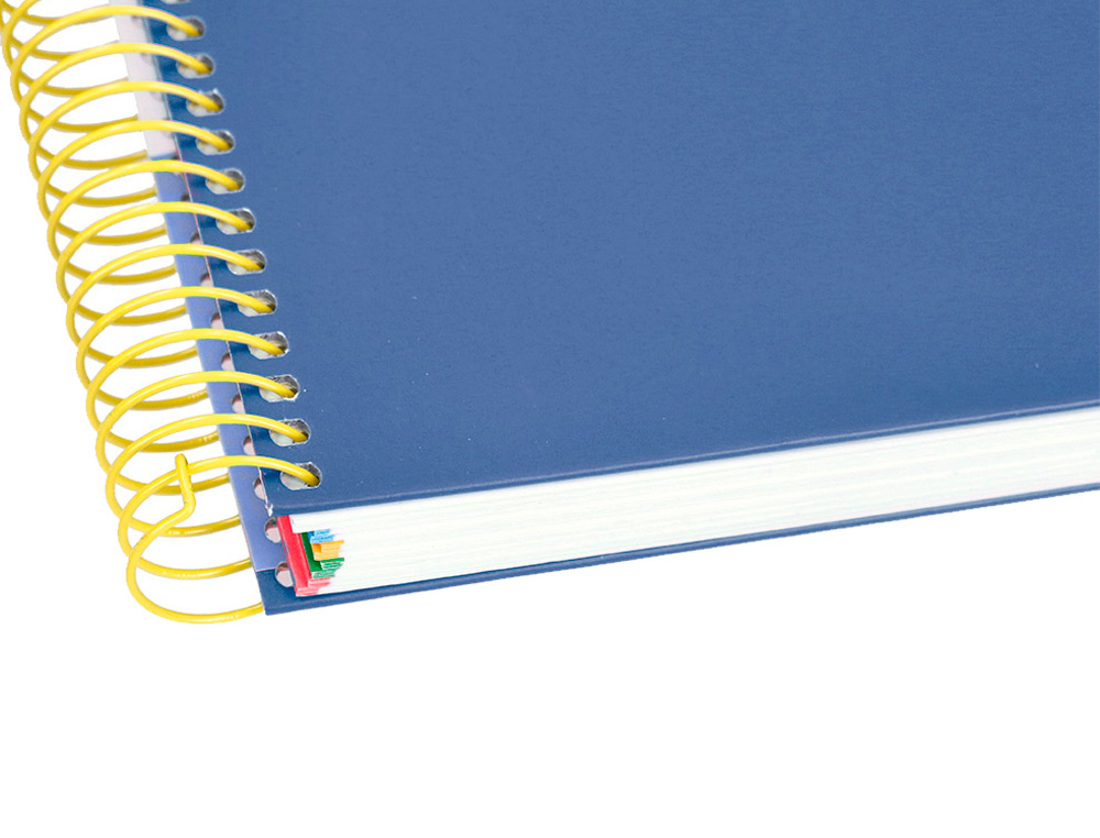 CAHIER SPIRALE ANTARTIK A4 120F 100G REMBORDE 5X5MM      MICRO-PERF 5 BANDES 4 TROUS   TRENDING 2020 BLEU