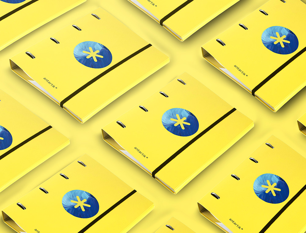 CLASSEUR ANTARTIK TRENDING TOPIC 2020 4 ANNEAUX RONDS    40MM FEUILLET MOBILE A4 5X5MM COLORIS JAUNE