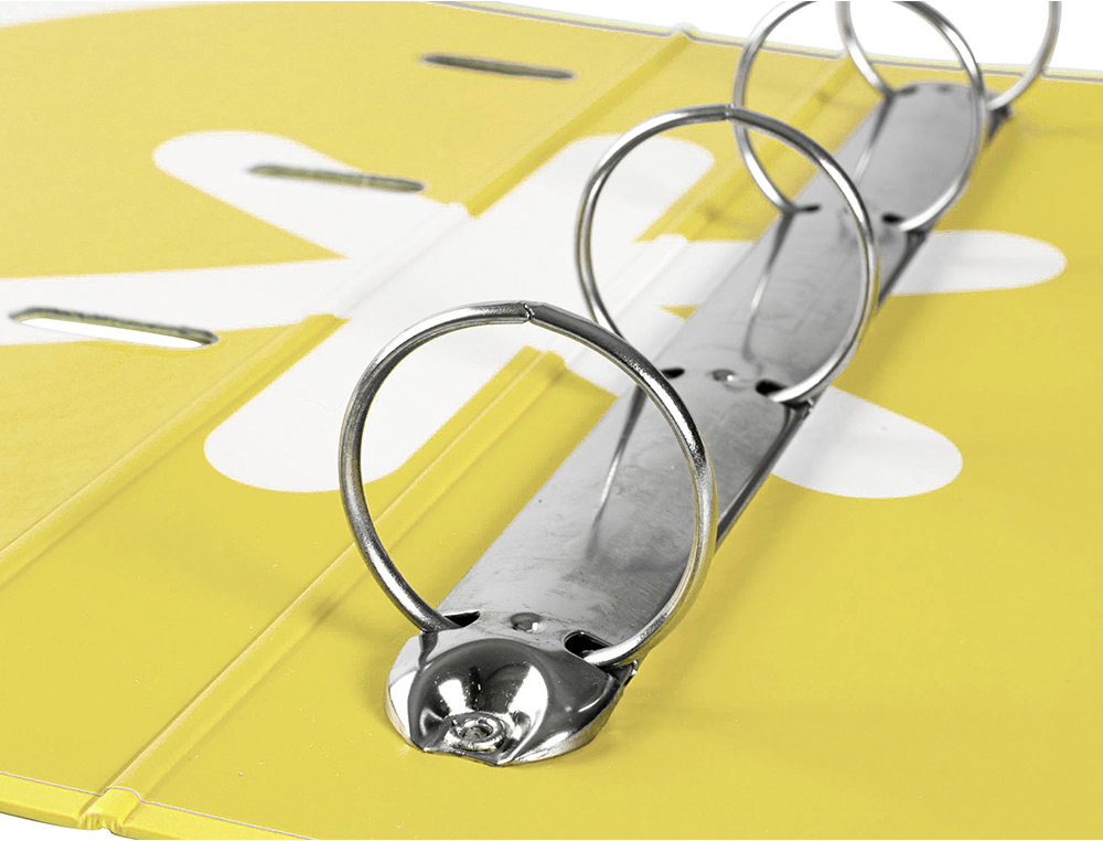 CLASSEUR ANTARTIK TRENDING TOPIC 2020 4 ANNEAUX RONDS    40MM FEUILLET MOBILE A4 5X5MM COLORIS JAUNE