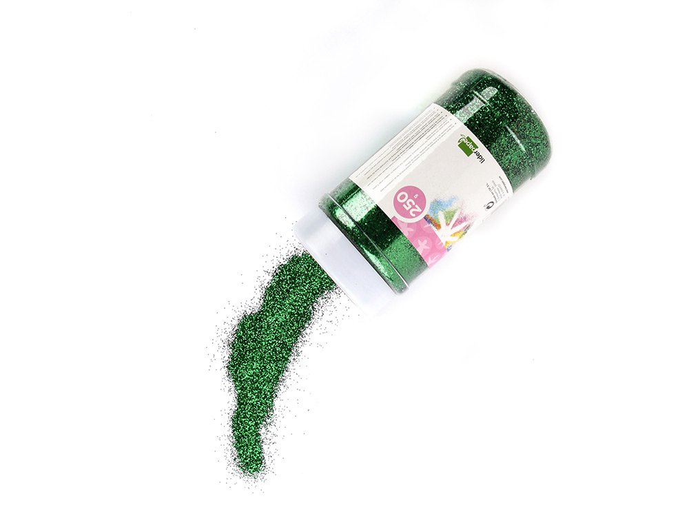 PAILLETTE FANTAISIE LIDERPAPEL COLORIS VERT MTALLIS POT 250G
