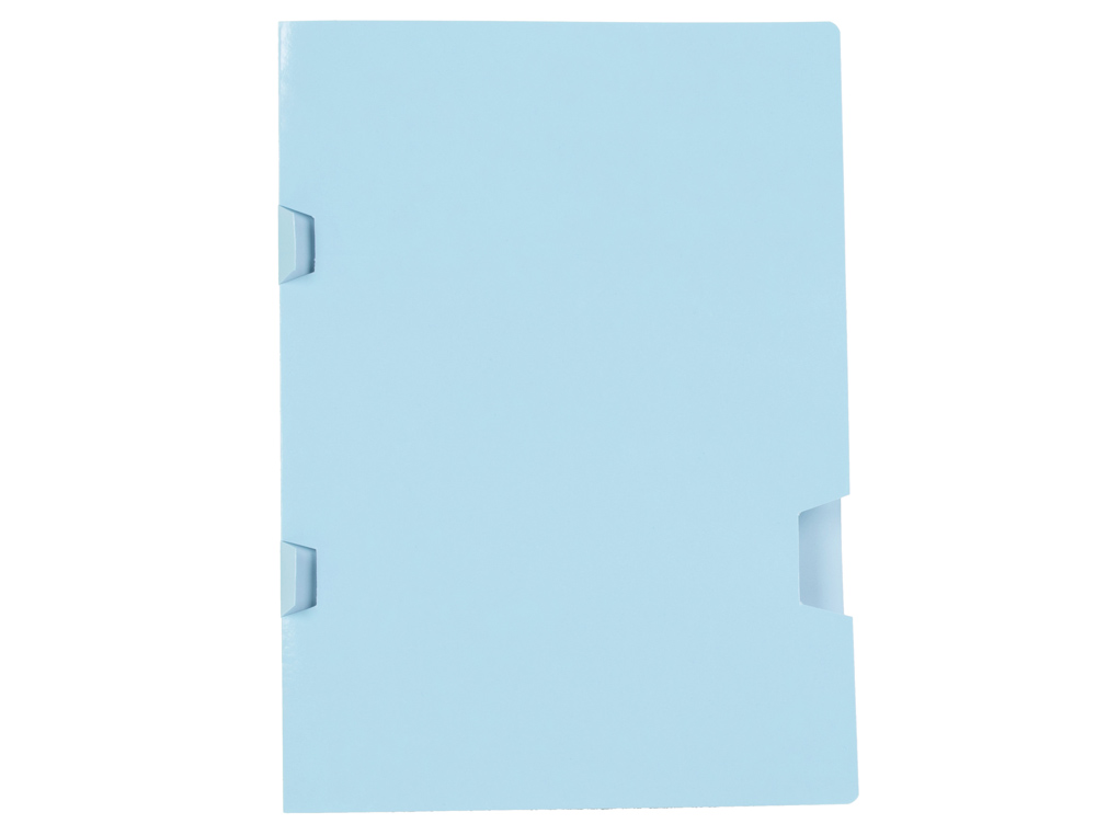 SOUS CHEMISE LIDERPAPEL A4+ PLASTIFIEE AVEC ENCART        AGRAFAGE 160G/M2 COLORIS BLEU