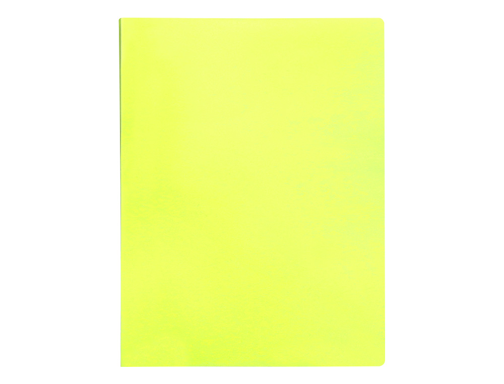 PROTEGE-DOCUMENTS LIDERPAPEL POLYPROPYLENE COUVERTURE      FLEXIBLE 40 POCHETTES FIXES   A4 220X297MM JAUNE FLUO