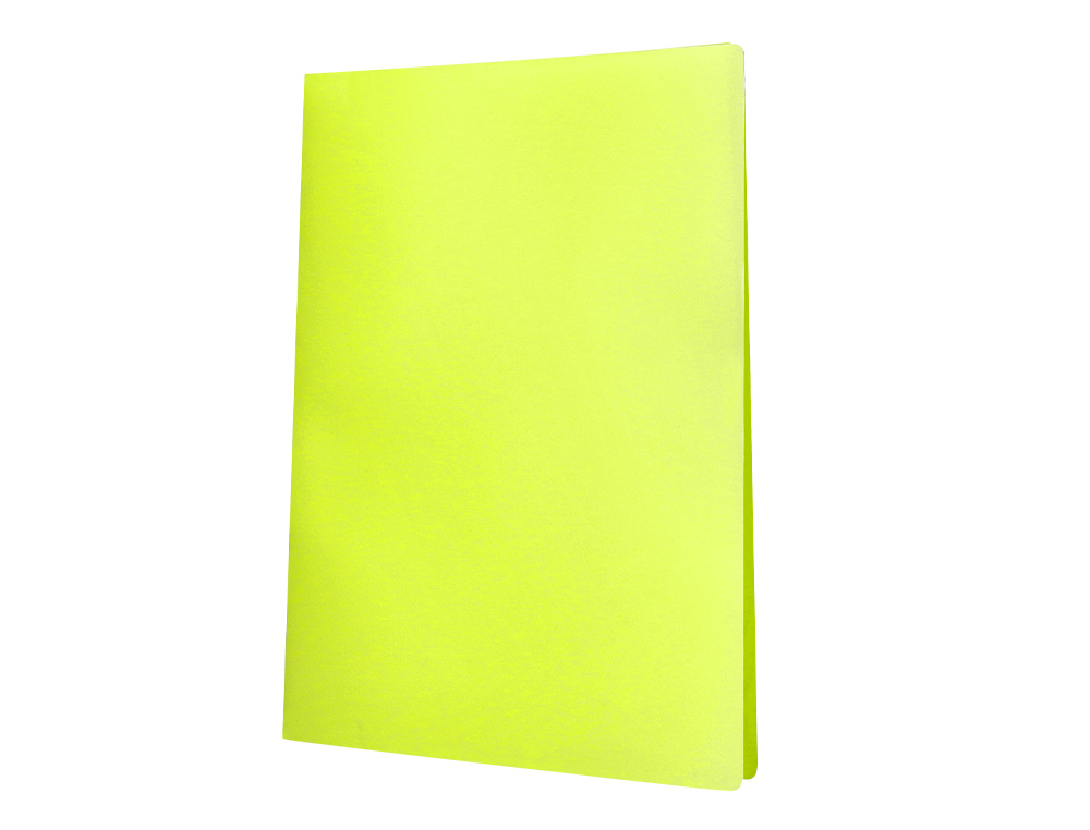 PROTEGE-DOCUMENTS LIDERPAPEL POLYPROPYLENE COUVERTURE      FLEXIBLE 40 POCHETTES FIXES   A4 220X297MM JAUNE FLUO