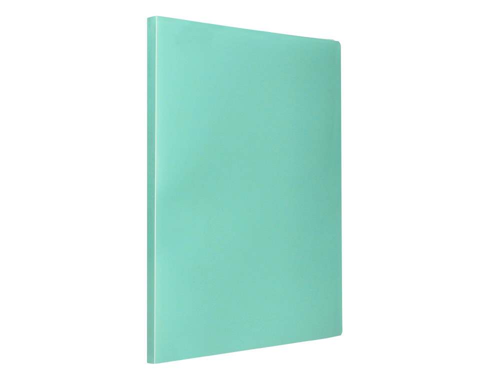 PROTEGE-DOCUMENTS LIDERPAPEL POLYPROPYLENE COUVERTURE FLEXIBLE 40 POCHETTES FIXES A4 220X297MM VERT POMME