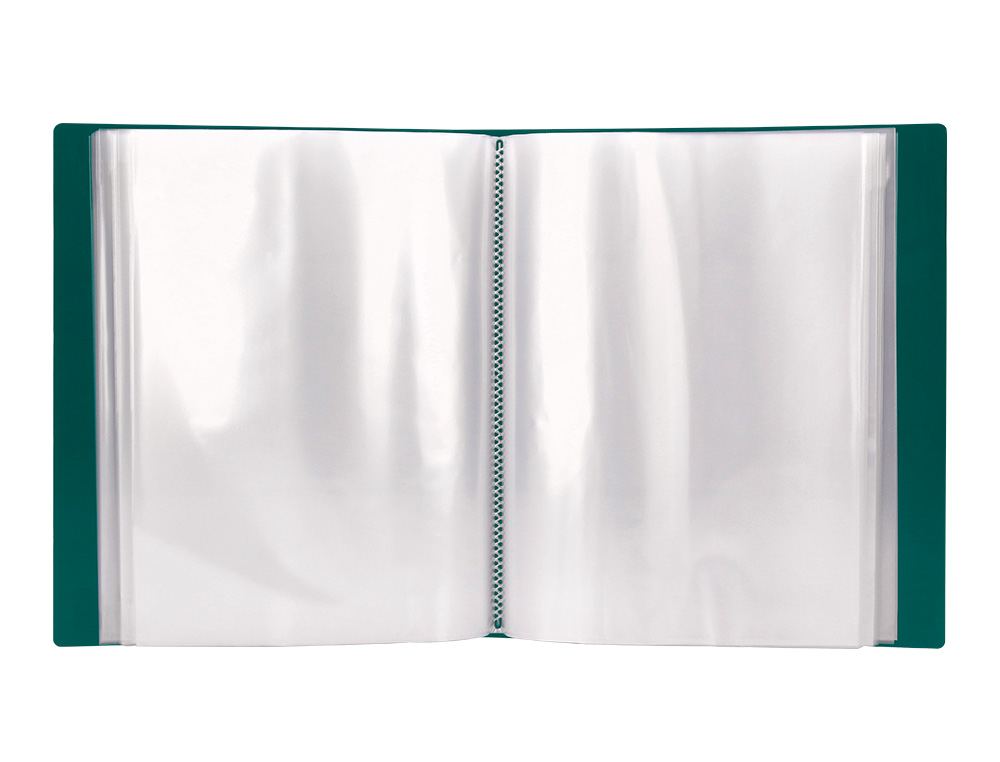 PROTEGE-DOCS LIDERPAPEL KANGOUROU PERSONNALISABLE     POLYPRO 40 POCHETTES FIXES A4 210X297MM VERT TRANSLUCIDE