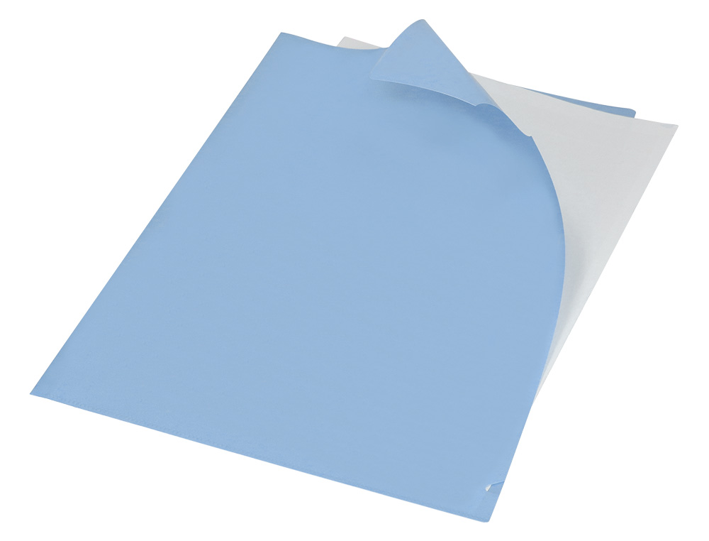 POCHETTE COIN LIDERPAPEL POLYPROPYLENE 180 MICRONS A4  210X297MM CAPACITE 20F        COLORIS BLEU CIEL OPAQUE