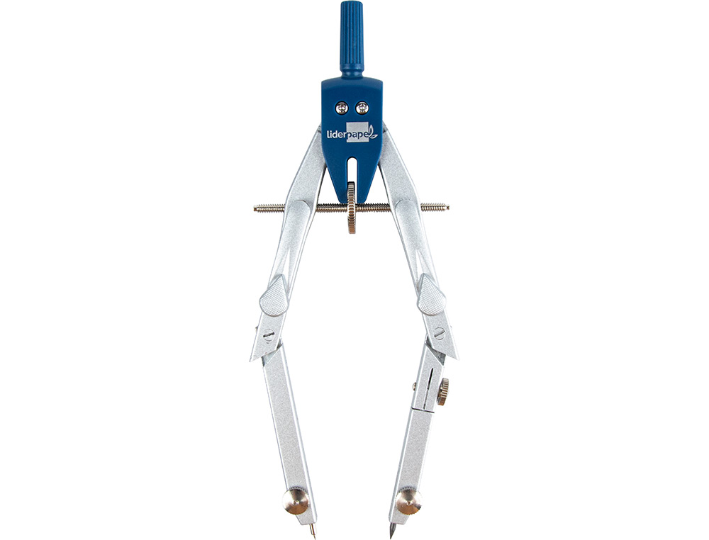 COMPAS LIDERPAPEL MICROMTRIQUE ARTICUL CIRCONFRENCE 38CM ALLONGE VIS RGLAGE RAPIDE BAGUE UNIVERSELLE MINE 2MM TUI