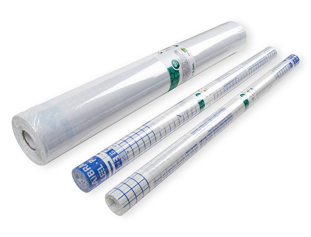 COUVRE-LIVRES LIDERPAPEL ADHÉSIF REPOSITIONNABLE 0.5X1.50M ROULEAU PLASTIQUE 50 MICRONS
