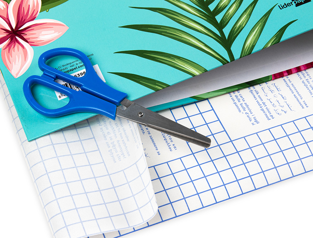 COUVRE-LIVRES LIDERPAPEL ADHÉSIF REPOSITIONNABLE 0.5X1.50M ROULEAU PLASTIQUE 50 MICRONS