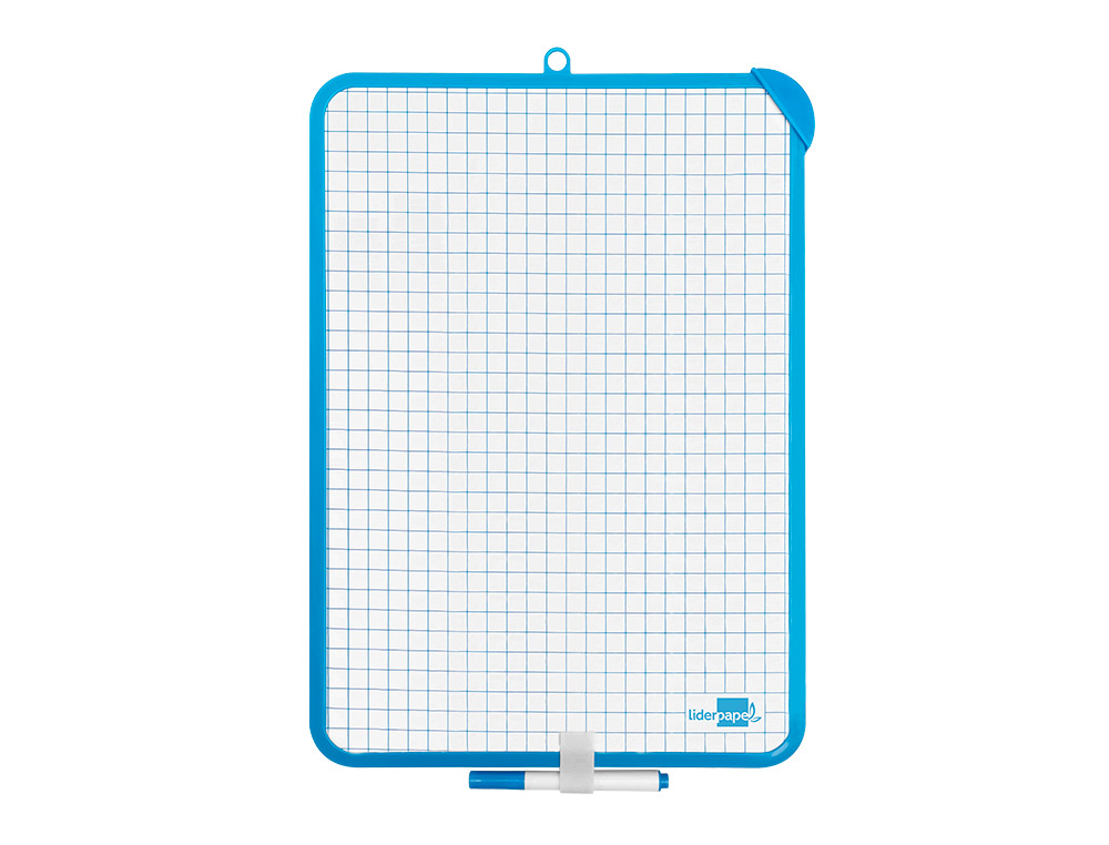 TABLEAU MINI ARDOISE DOUBLE FACE FEUTRE BROSSE IN  CLUS 2 FACES QUADRILLE/UNIE 24X33CM
